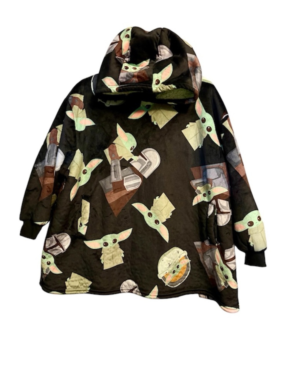 Star Wars Kids Black Oversized Hoodie Blanket